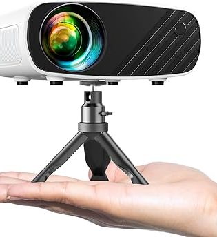 Mini Projector, ELEPHAS Portable Projector for iPhone, 7000L with Synchronize Smartphone Screen, Movie Projector with 1080P HD/200 Screen Support, Compatible with Android/iOS/TV Stick/HDMI/USB/SD